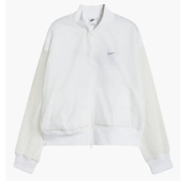 Nike Essentials Bomber Jacket - Small Women's -‎ White - Picture 3 of 16